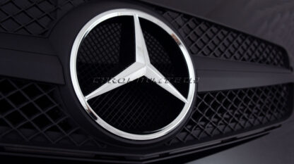 Chromiumtech 2007-2011 Mercedes W204 C-Class Matte Black SPORT Grille AMG Style