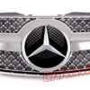 Chromiumtech 2002-2006 Pre-Facelift Mercedes R230 Silver/ Black CHROME Grille SL-Class - 1 Slat