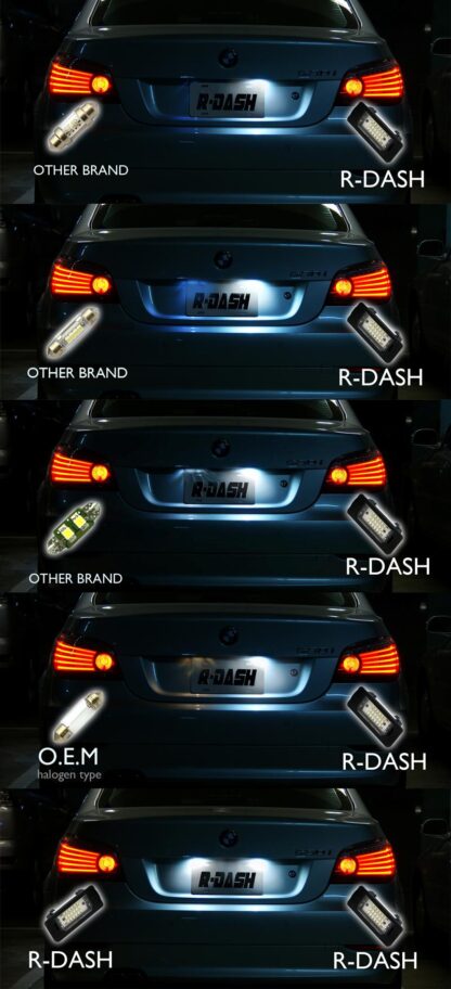 Chromiumtech BMW 3-Series/5-Series/X-Series/1-Series Super White LED Number Plate Light