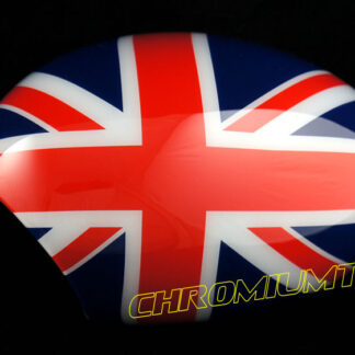 Chromiumtech Colored Union Jack Mirror Cap Covers for MK2 MINI Cooper/ ONE/ Cooper S/ Convertible/Hatch/Countryman/Clubman/Paceman (for manual folding mirrors)