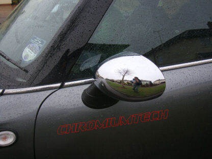 Chromiumtech Chrome Mirror Covers for MK2 MINI Cooper/ONE/Cooper S Hatch/Convertible/Countryman/Clubman/Coupe/Roadster (for electric power folding mirrors)