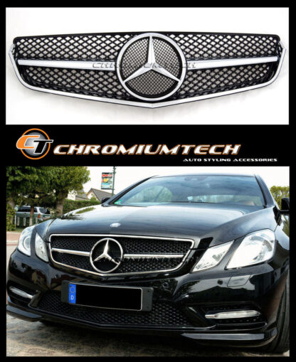 Chromiumtech 2009-2013 Mercedes W207 E Class Coupe and Convertible Grille (SL Look)