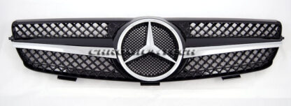 Chromiumtech 03-09 Mercedes W209 CLK Black/CHROME Grille (SL LOOK)