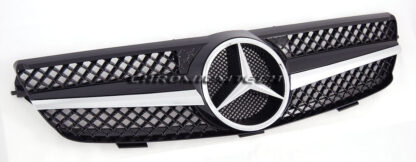 Chromiumtech 03-09 Mercedes W209 CLK Black/CHROME Grille (SL LOOK)