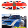 Chromiumtech 04+ MINI Interior Rear View Mirror Cover (Union Jack) - for manual anti-dazzle mirror