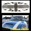 Chromiumtech 04+ MINI Interior Rear View Mirror Cover (Black Union Jack) - for manual anti-dazzle mirror