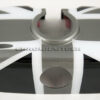 Chromiumtech 04+ MINI Interior Rear View Mirror Cover (Black Union Jack) - for manual anti-dazzle mirror