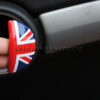 Chromiumtech 2010+ MINI Countryman (R60) Interior Door Handle Covers Union Jack Pattern - aluminum