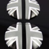 Chromiumtech 2010+ MINI Countryman (R60) Interior Door Handle Covers Union Jack Pattern - aluminum