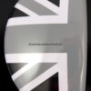 Chromiumtech 2010+ MINI Countryman (R60) Interior Door Handle Covers Union Jack Pattern - aluminum