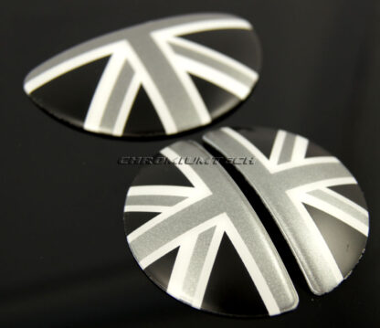 Chromiumtech 07+ MINI Clubman (R55) Interior Door Handle Covers (union jack / black jack / chequered) - plastic