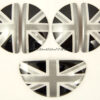 Chromiumtech 2010+ MINI Countryman (R60) Interior Door Handle Covers (incl. footlocker) - (union jack / black jack / chequered) - plastic
