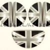Chromiumtech 2010+ MINI Countryman (R60) Interior Door Handle Covers (incl. footlocker) - (union jack / black jack / chequered) - plastic