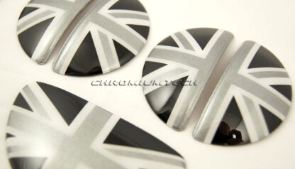 Chromiumtech 2010+ MINI Countryman (R60) Interior Door Handle Covers (incl. footlocker) - (union jack / black jack / chequered) - plastic