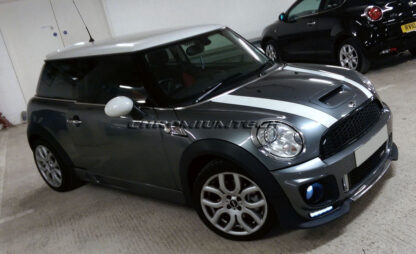 Chromiumtech 2007-2013 MK2 MINI BLACK Replacement Front Grille with Black HoneyComb mesh
