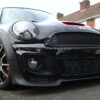 Chromiumtech 2007-2013 MK2 MINI BLACK Replacement Front Grille with Black HoneyComb mesh