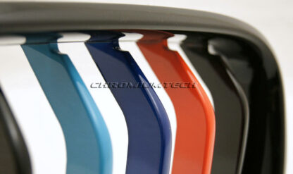 Chromiumtech 2012+ BMW 3-Series Front Grille (F30/F31) - Tri-Color Glossy Black - M Style