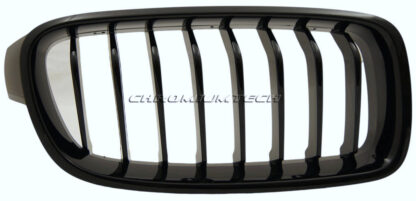 Chromiumtech 2012+ BMW 3-Series Front Grille (F30/F31) - Tri-Color Glossy Black - M Style
