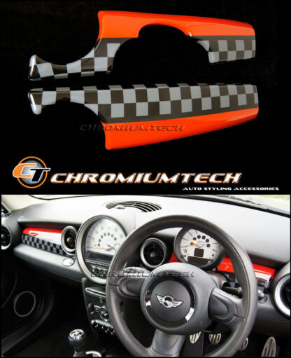 Chromiumtech MINI Dashboard Panel Trim Covers (R55/R56/R57/R58/R59) - Choice of Colours & Styles - for Right Hand Drive model