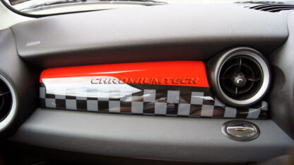 Chromiumtech MINI Dashboard Panel Trim Covers (R55/R56/R57/R58/R59) - Choice of Colours & Styles - for Right Hand Drive model