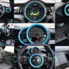 Chromiumtech MINI Dashboard Ring Set (F55/F56) - Choice of Colours & Styles - for models WITHOUT Navigation System XL optio