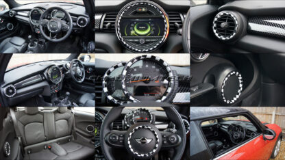 Chromiumtech MINI Dashboard Ring Set (F55/F56) - Choice of Colours & Styles - for models WITHOUT Navigation System XL optio
