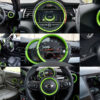 Chromiumtech MINI Dashboard Ring Set (F55/F56) - Choice of Colours & Styles - for models WITHOUT Navigation System XL optio