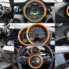Chromiumtech MINI Dashboard Ring Set (F55/F56) - Choice of Colours & Styles - for models WITHOUT Navigation System XL optio
