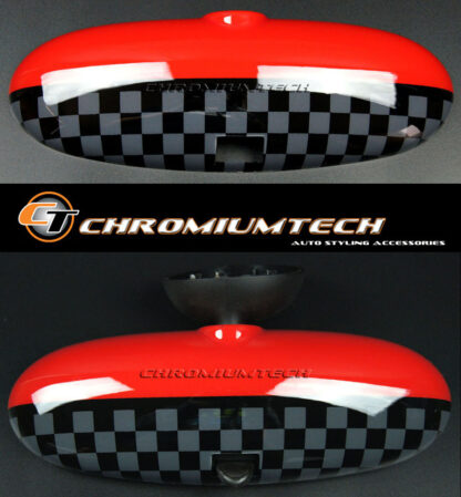 Chromiumtech 01-03 MINI Interior Rear View Mirror Cover (JCW style) - for manual anti-dazzle mirror