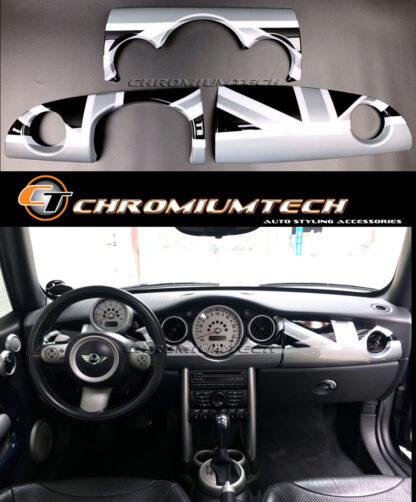 Chromiumtech MINI Dashboard Panel Trim Covers (R50/R52/R53) - Choice of Colours & Styles - for Left Hand Drive model