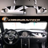 Chromiumtech MINI Dashboard Panel Trim Covers (R50/R52/R53) - Choice of Colours & Styles - for Right Hand Drive model