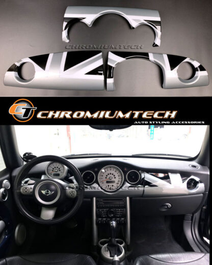Chromiumtech MINI Dashboard Panel Trim Covers (R50/R52/R53) - Choice of Colours & Styles - for Right Hand Drive model