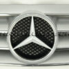 Chromiumtech 2000-2007 Mercedes W203 C-Class Black/Chrome or Silver/Chrome 4-FIN Sport Grille