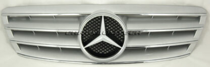 Chromiumtech 2000-2007 Mercedes W203 C-Class Black/Chrome or Silver/Chrome 4-FIN Sport Grille