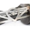 This Audi R8 performance exhaust is made in stainless steel pipework and replaces the rear section from the catalysts ba