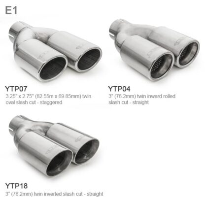 This Audi A1 1.4 TFSI performance exhaust is made in 2.5" / 63.5mm pipework and fits from the front pipe / catalyst back