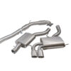 These Audi A3 2.0 TFSI Quattro performance exhausts are made in 3"/76.2mm pipework and fit from the Turbo backwards (Tur