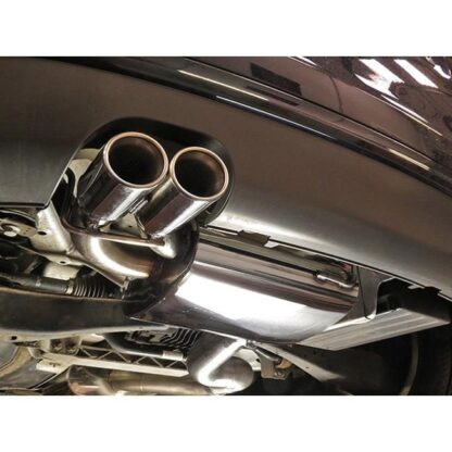 These Audi A3 2.0 TFSI Quattro performance exhausts are made in 3"/76.2mm pipework and fit from the Turbo backwards (Tur