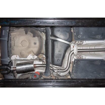 This Audi A1 1.4 TFSI performance exhaust is made in 2.5" / 63.5mm pipework and fits from the front pipe / catalyst ba