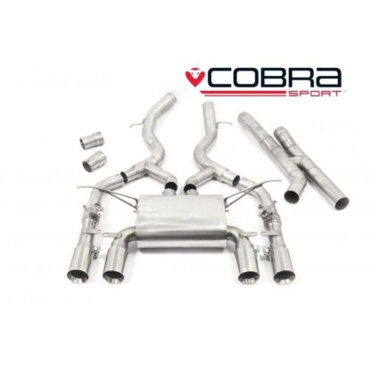 Fits to O/E Exhaust and Cobra Sport Secondary De-Cat Pipes.
