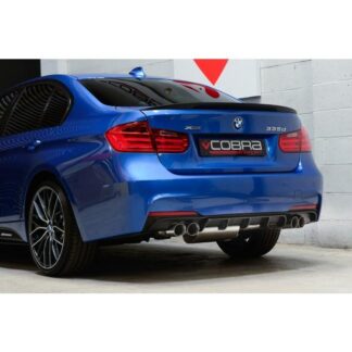 Fits: F30 (Saloon) and F31 (Touring / Estate) M-Sport models (additional quad exit panel required). Save 30% on the matching rear diffuser panel when purchased together (see part code: RP01).