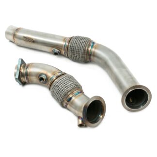 Fits to standard M4 exhaust (Pre-PPF models only) and the Cobra Sport primary cat back exhaust (BM104TP84). Does not fit M4 Competition model. (Requires 2 x BMW gasket - part number 18307851168 - not included).