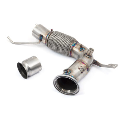 Note: This front downpipe fits to the standard exhaust only