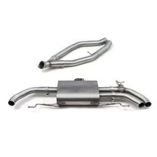 This exhaust is designed to fit within the factory fitted exhaust outlets.