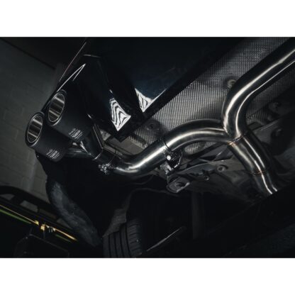 This quad tailpipe exhaust conversio