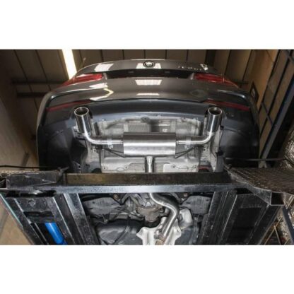 Fits: F30 (Saloon) M-Sport model (additional dual exit panel required). Does not fit AdBlue models
