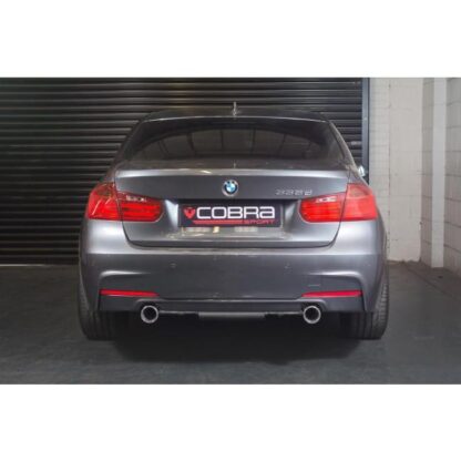 Fits: F30 (Saloon) M-Sport model (additional dual exit panel required). Does not fit AdBlue models