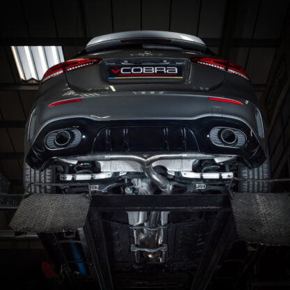 This AMG A 35 performance exhaust is