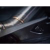 The sports cat option has been designed with a large bore 4.5 in/114.3mm catalyst to 3.5"/88.9mm pipeworkand fits from the turbo for an optimal flow of exhaust gases.