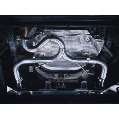 This product is designed without a rear silencer and will be loud.